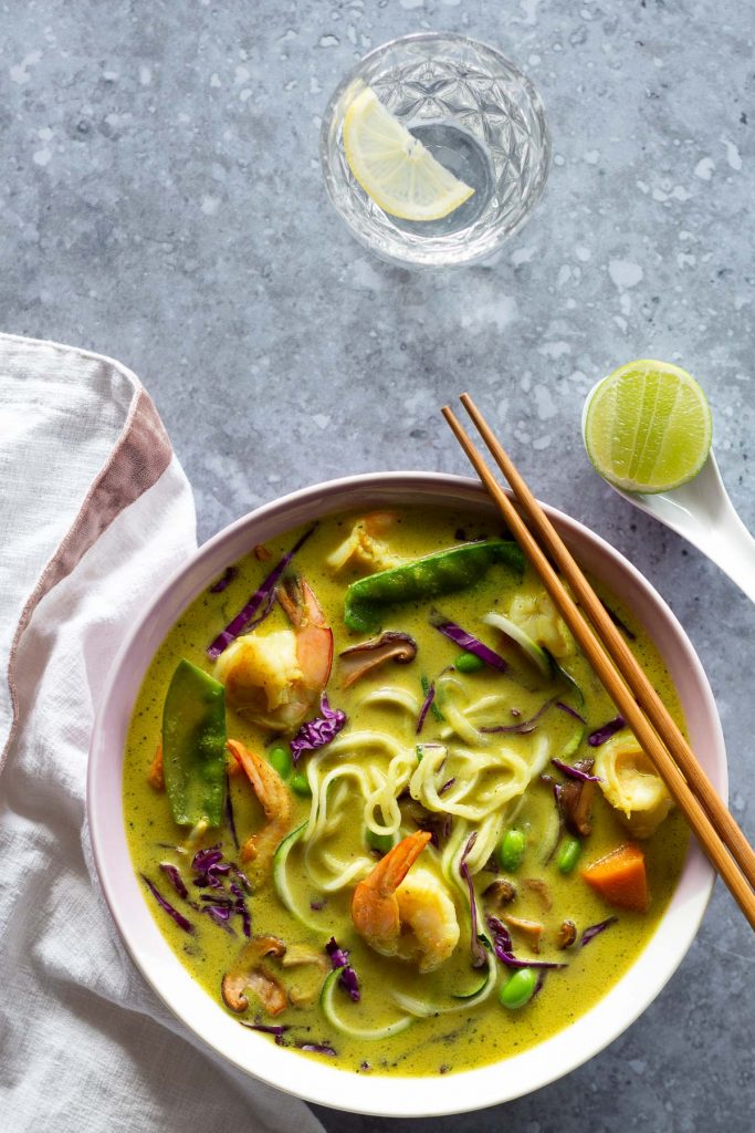 Lemongrass Noodle Soup with ginger and shiitake mushrooms - Electric ...