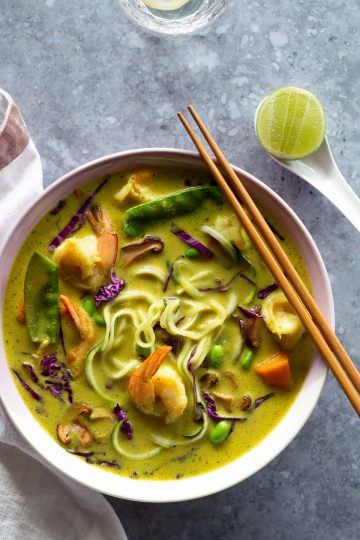 Lemongrass Noodle Soup with ginger and shiitake mushrooms - Electric ...