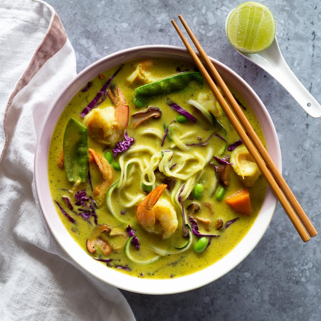 Lemongrass Noodle Soup with ginger and shiitake mushrooms - Electric ...